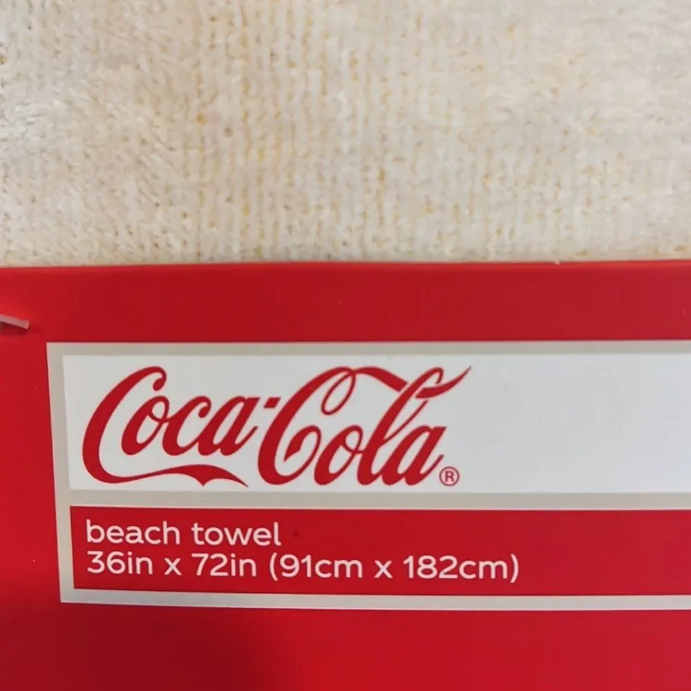 NWT Coca Cola beach towel